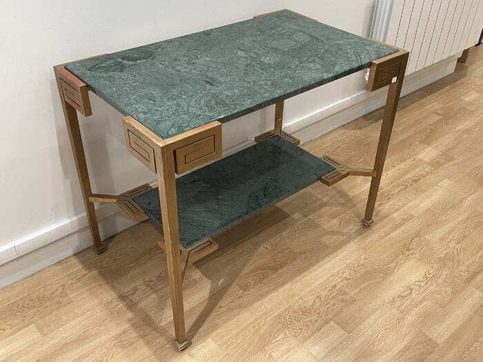 Marcel COARD (1889 – 1975), rare table console à deux plateaux, signée