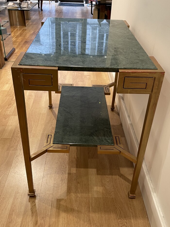 Marcel COARD (1889 – 1975), rare table console à deux plateaux, signée – Image 6