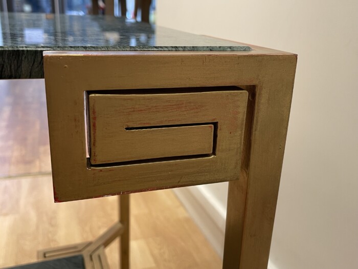 Marcel COARD (1889 – 1975), rare table console à deux plateaux, signée – Image 11